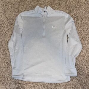 Under Armour Light Gray Half-Zip Top
